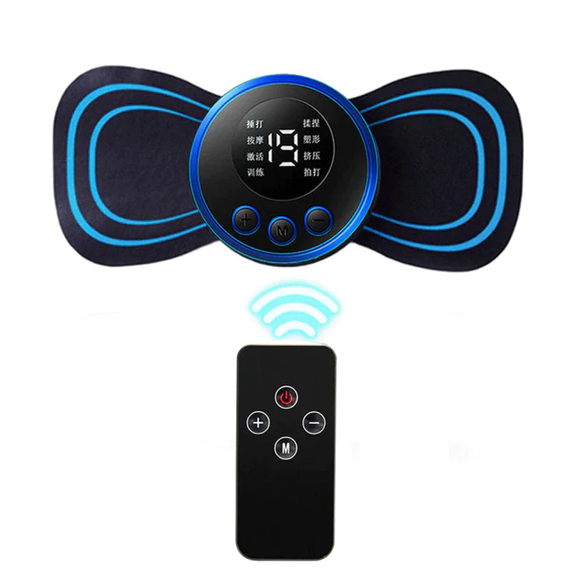 Load image into Gallery viewer, LCD Display EMS Neck Stretcher Electric Massager 8 Mode Cervical Massage Patch Pulse Muscle Stimulator Portable Relief Pain
