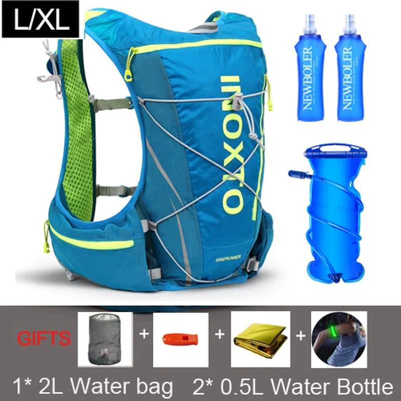 Load image into Gallery viewer, 8L Running Hydration Vest Backpack Men Women Outdoor Sport Bags Trail Marathon Jogging Hiking Backpack Option Water Bag Flask
