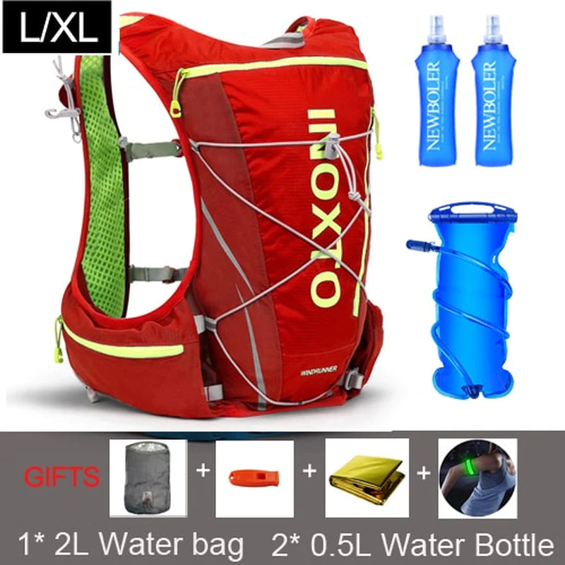 Load image into Gallery viewer, 8L Running Hydration Vest Backpack Men Women Outdoor Sport Bags Trail Marathon Jogging Hiking Backpack Option Water Bag Flask
