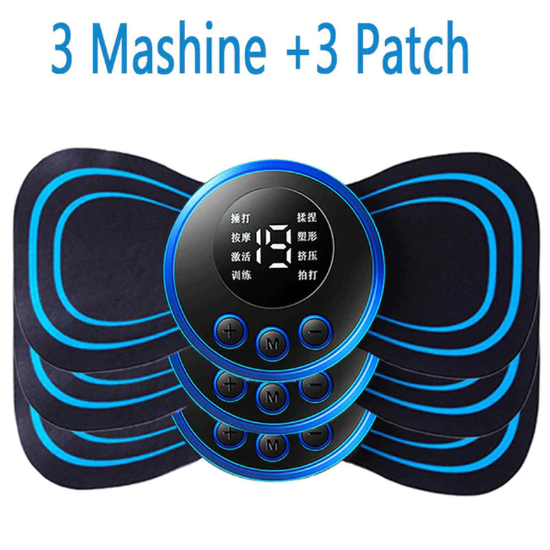 Load image into Gallery viewer, LCD Display EMS Neck Stretcher Electric Massager 8 Mode Cervical Massage Patch Pulse Muscle Stimulator Portable Relief Pain
