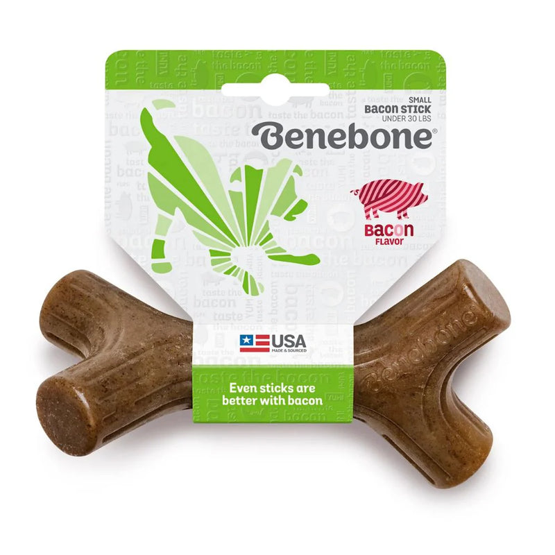 Load image into Gallery viewer, Benebone Bacon Stick Dog Chew Toy
