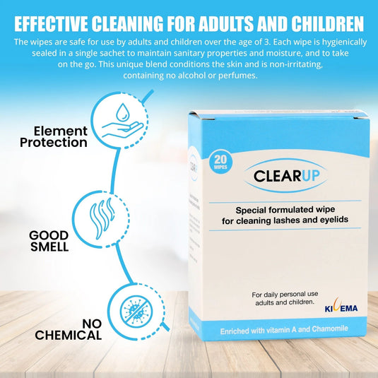 Eye Cleaning Wipes for Dryness Relief