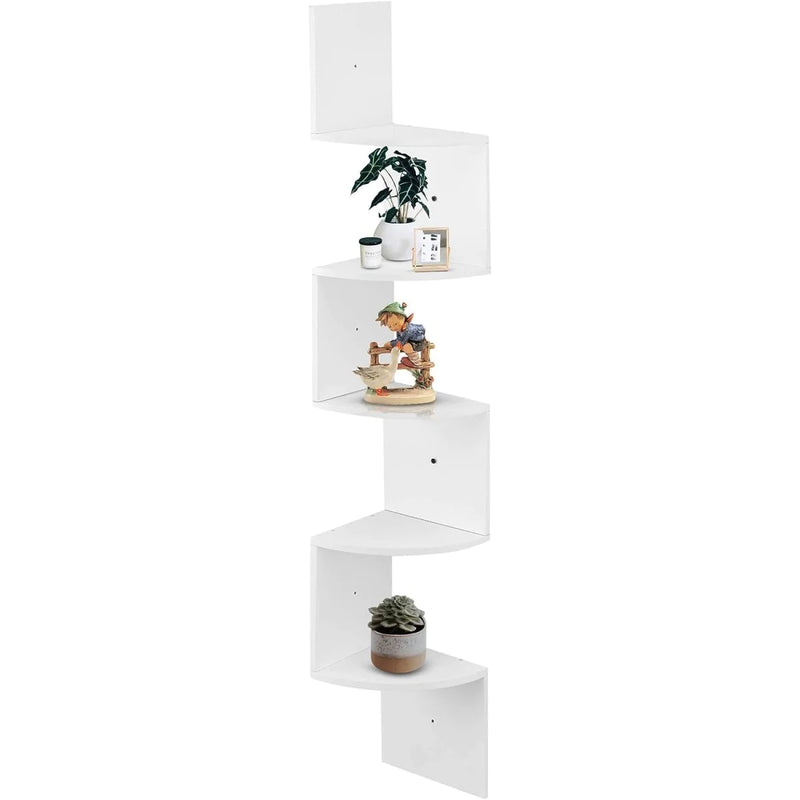 Load image into Gallery viewer, Floating Corner Shelf - Wood Wall Mounted Display Storage for Home Decor
