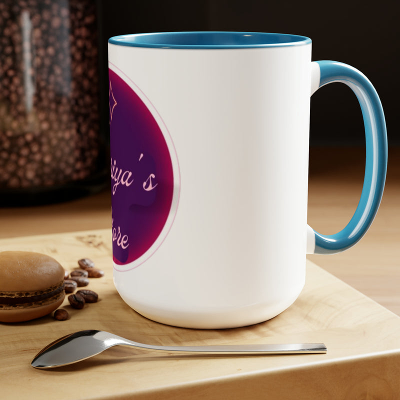 Load image into Gallery viewer, Morning Duo: 15oz Two-Tone Coffee Mugs
