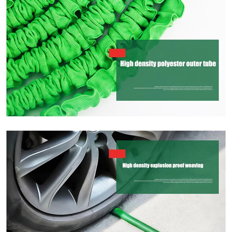 Load image into Gallery viewer, Expanding Expandable Flexible Garden Water Hose W Spray Nozzle 25, 50, 75, 100FT
