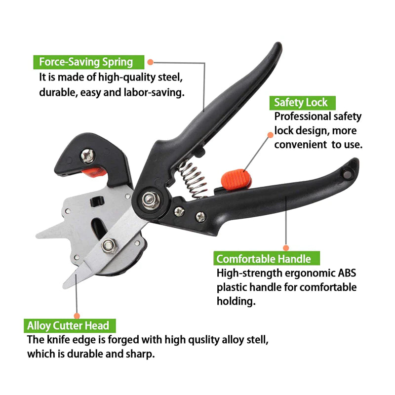 Load image into Gallery viewer, Garden Tree Grafting Knife Pruning Pruner Shears Snip Scissors Cutting Tool Kit
