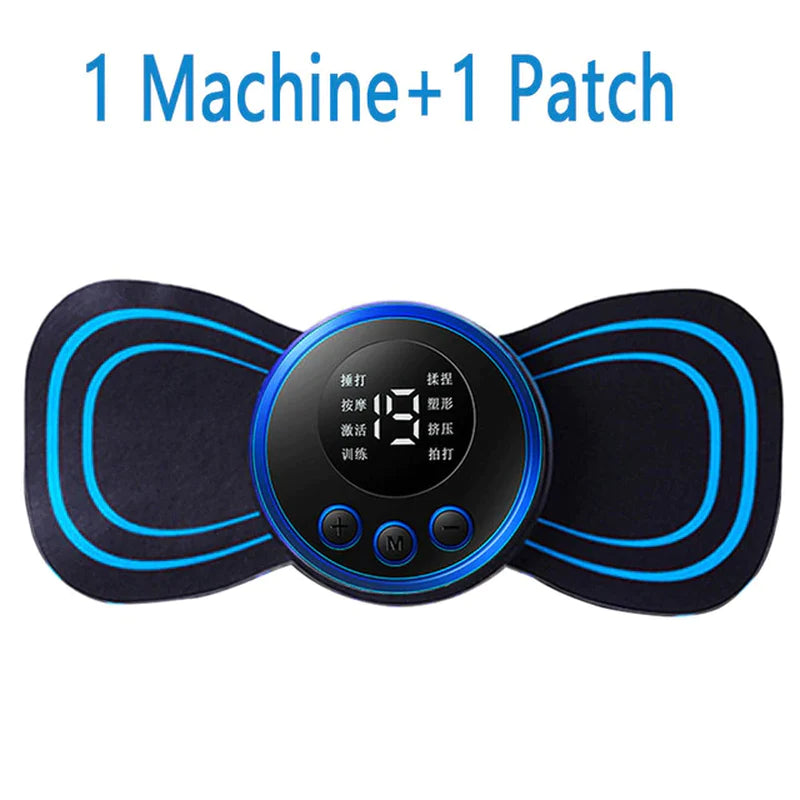 Load image into Gallery viewer, LCD Display EMS Neck Stretcher Electric Massager 8 Mode Cervical Massage Patch Pulse Muscle Stimulator Portable Relief Pain
