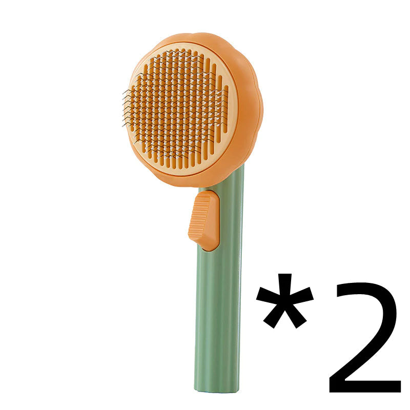 Load image into Gallery viewer, New Pet Cat Brush Hot Selling Hand-Held Steel Wire Self-Cleaning Comb Looper for Hair Removal
