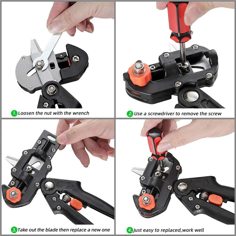 Load image into Gallery viewer, Garden Tree Grafting Knife Pruning Pruner Shears Snip Scissors Cutting Tool Kit
