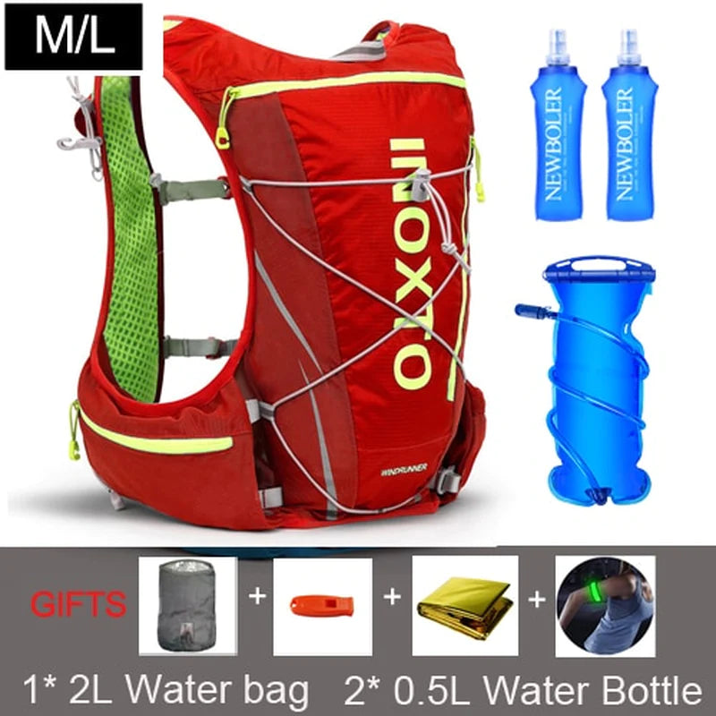 Load image into Gallery viewer, 8L Running Hydration Vest Backpack Men Women Outdoor Sport Bags Trail Marathon Jogging Hiking Backpack Option Water Bag Flask
