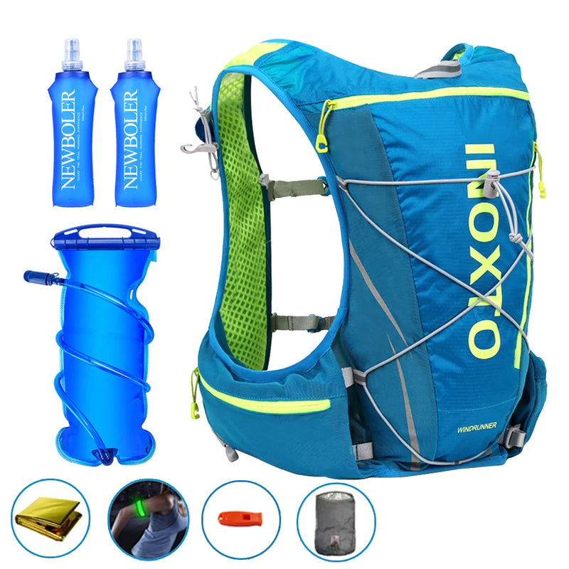 Load image into Gallery viewer, 8L Running Hydration Vest Backpack Men Women Outdoor Sport Bags Trail Marathon Jogging Hiking Backpack Option Water Bag Flask
