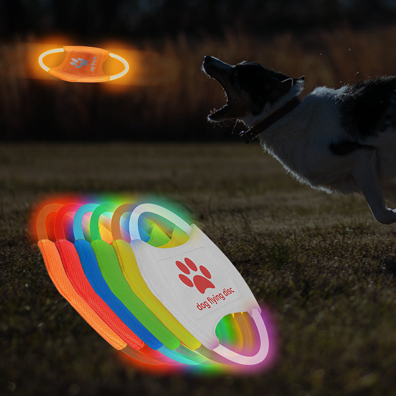 Load image into Gallery viewer, Dog Flying Discs Light Glowing LED LuminousTrainning Interactive Toys Game Flying Discs Dog Toy Pet Dog Accessories Pet Products
