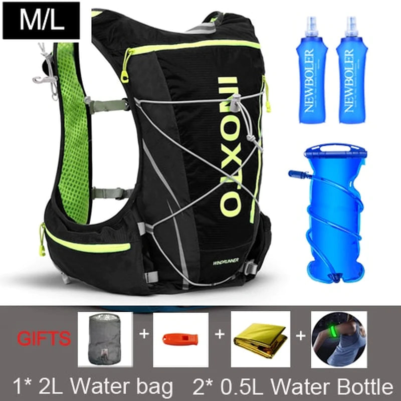 Load image into Gallery viewer, 8L Running Hydration Vest Backpack Men Women Outdoor Sport Bags Trail Marathon Jogging Hiking Backpack Option Water Bag Flask
