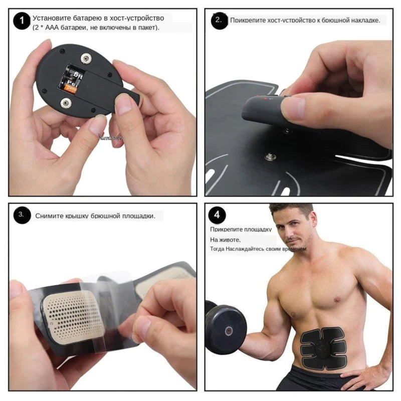 Load image into Gallery viewer, Ems Electric Muscle Stimulator for Exercises Abdominal Trainer Hip Buttock Six Pack Trainer Body Fitness Slimming Massage
