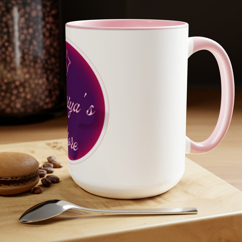 Load image into Gallery viewer, Morning Duo: 15oz Two-Tone Coffee Mugs
