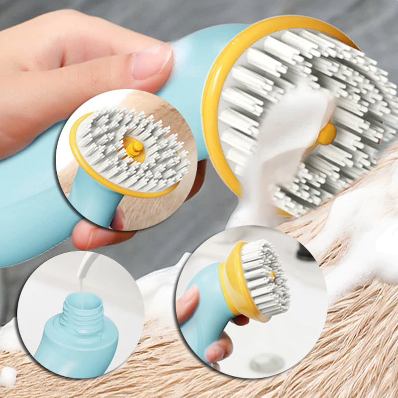 Load image into Gallery viewer, New Hand-Held Pet Bath Brush Bath Brush Cleaning Pet Shower Hair Grooming Cmob Dog Cleaning Tool Pet Supplies
