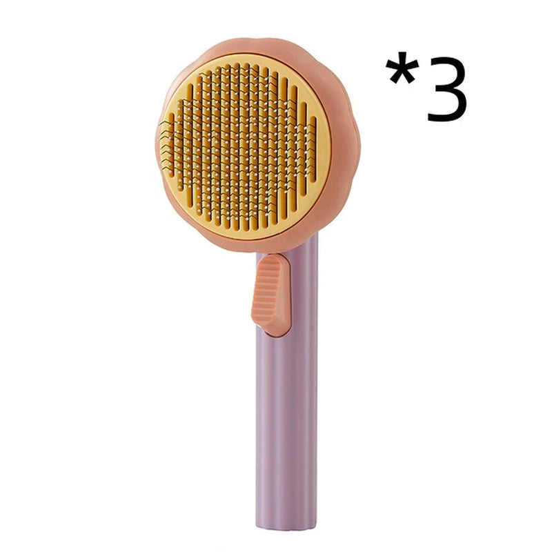 Load image into Gallery viewer, New Pet Cat Brush Hot Selling Hand-Held Steel Wire Self-Cleaning Comb Looper for Hair Removal
