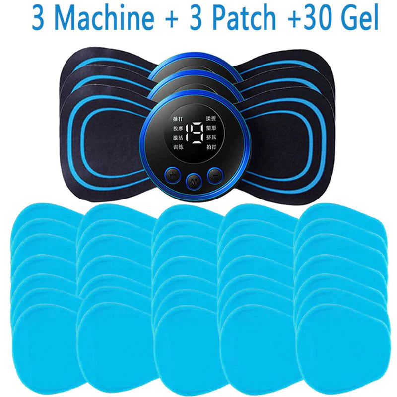 Load image into Gallery viewer, LCD Display EMS Neck Stretcher Electric Massager 8 Mode Cervical Massage Patch Pulse Muscle Stimulator Portable Relief Pain
