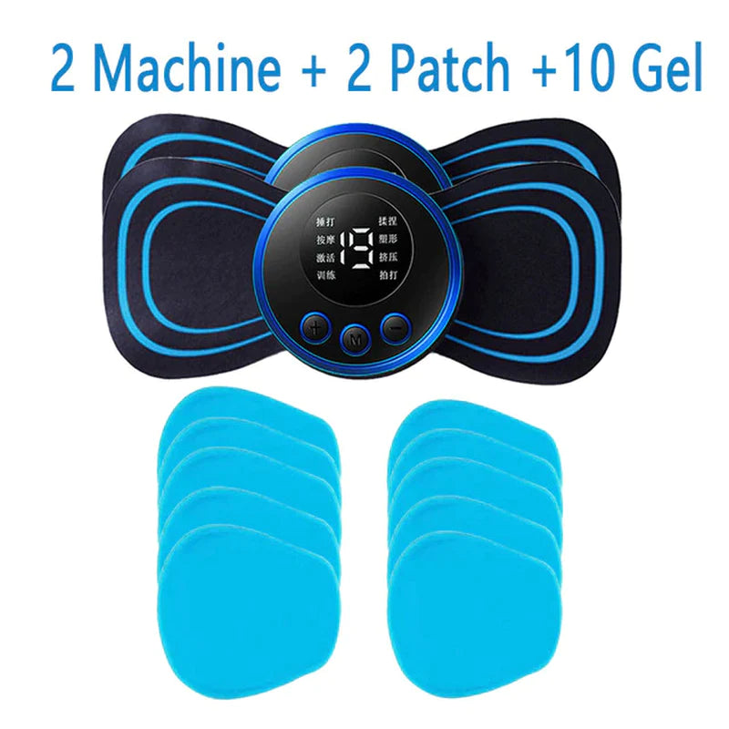 Load image into Gallery viewer, LCD Display EMS Neck Stretcher Electric Massager 8 Mode Cervical Massage Patch Pulse Muscle Stimulator Portable Relief Pain
