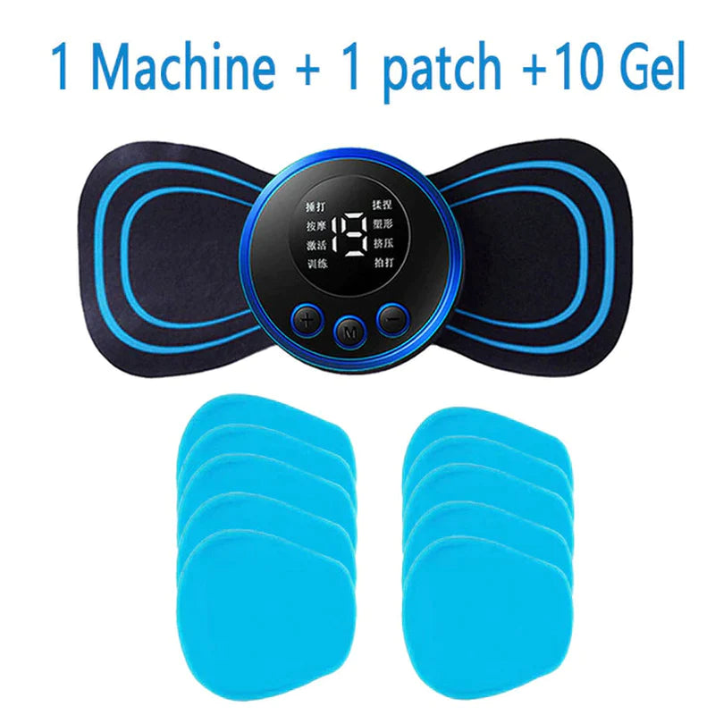 Load image into Gallery viewer, LCD Display EMS Neck Stretcher Electric Massager 8 Mode Cervical Massage Patch Pulse Muscle Stimulator Portable Relief Pain
