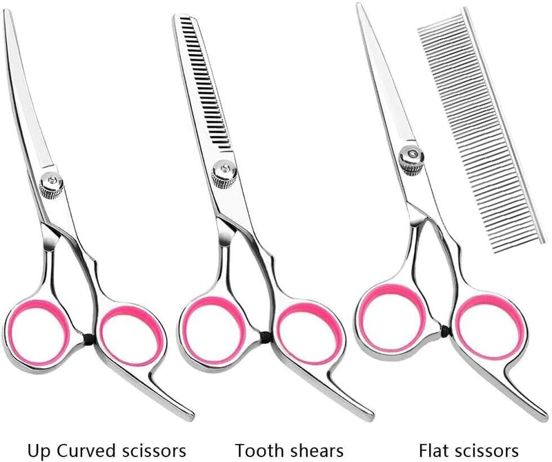 Load image into Gallery viewer, Pet Dog Grooming Scissors Stainless Straight Curved Thinning Shears Trimmer Kits
