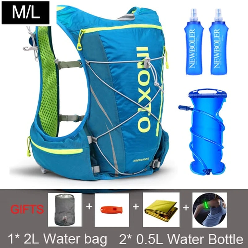 Load image into Gallery viewer, 8L Running Hydration Vest Backpack Men Women Outdoor Sport Bags Trail Marathon Jogging Hiking Backpack Option Water Bag Flask
