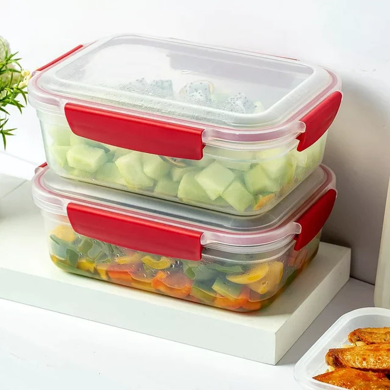 Load image into Gallery viewer, 5 Pack Stackable Food Storage Containers Airtight &amp; Leakproof Set Snap Lock Lids
