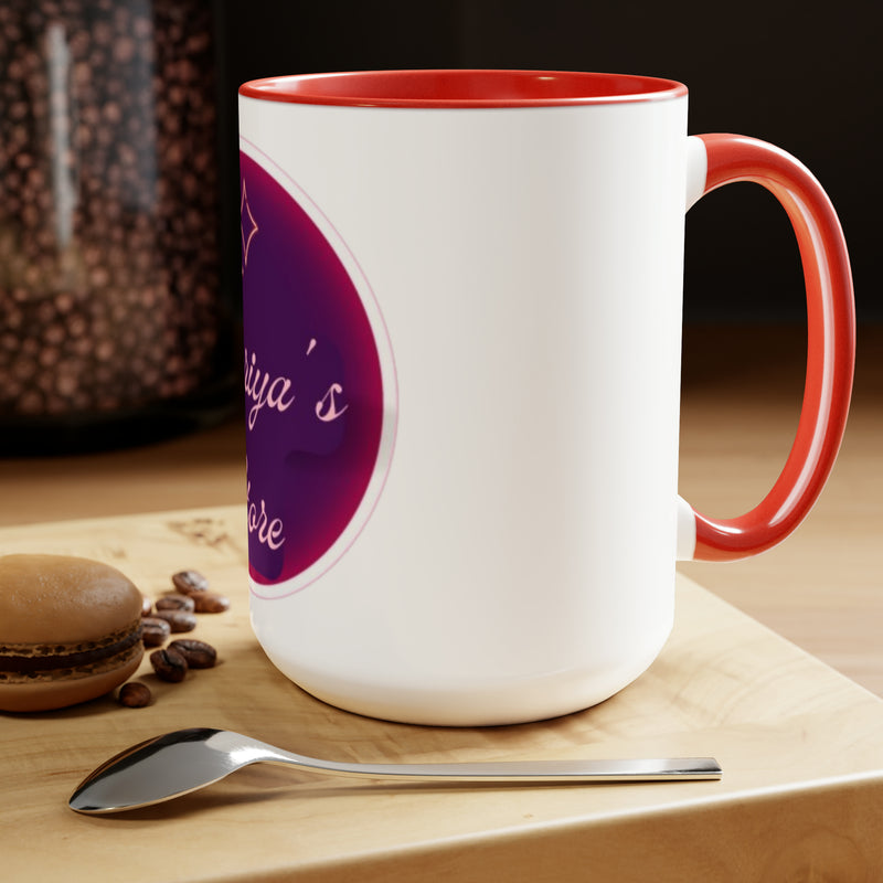 Load image into Gallery viewer, Morning Duo: 15oz Two-Tone Coffee Mugs
