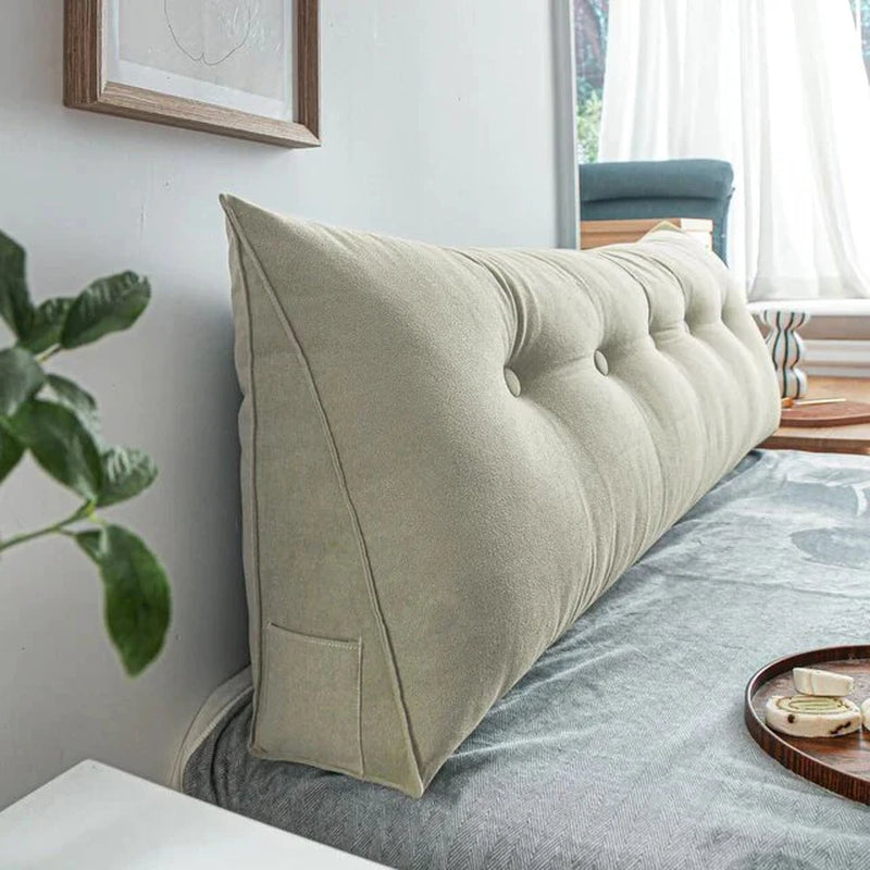 Load image into Gallery viewer, Chenille Cushion Back and Waist Support Wedge Pillow
