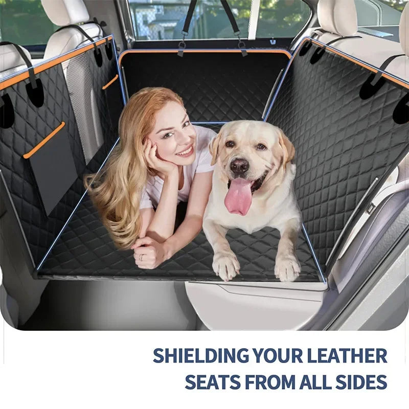 Load image into Gallery viewer, 2023 New Design Large Pet Back Seat Extender Car Backseat Protector Hammock Dog Car Seat Cover Hard Bottom for Travel
