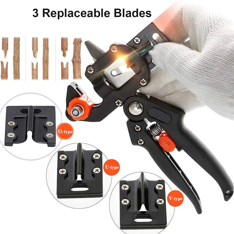 Load image into Gallery viewer, Garden Tree Grafting Knife Pruning Pruner Shears Snip Scissors Cutting Tool Kit
