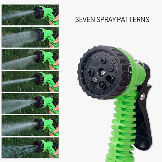 Expanding Expandable Flexible Garden Water Hose W Spray Nozzle 25, 50, 75, 100FT