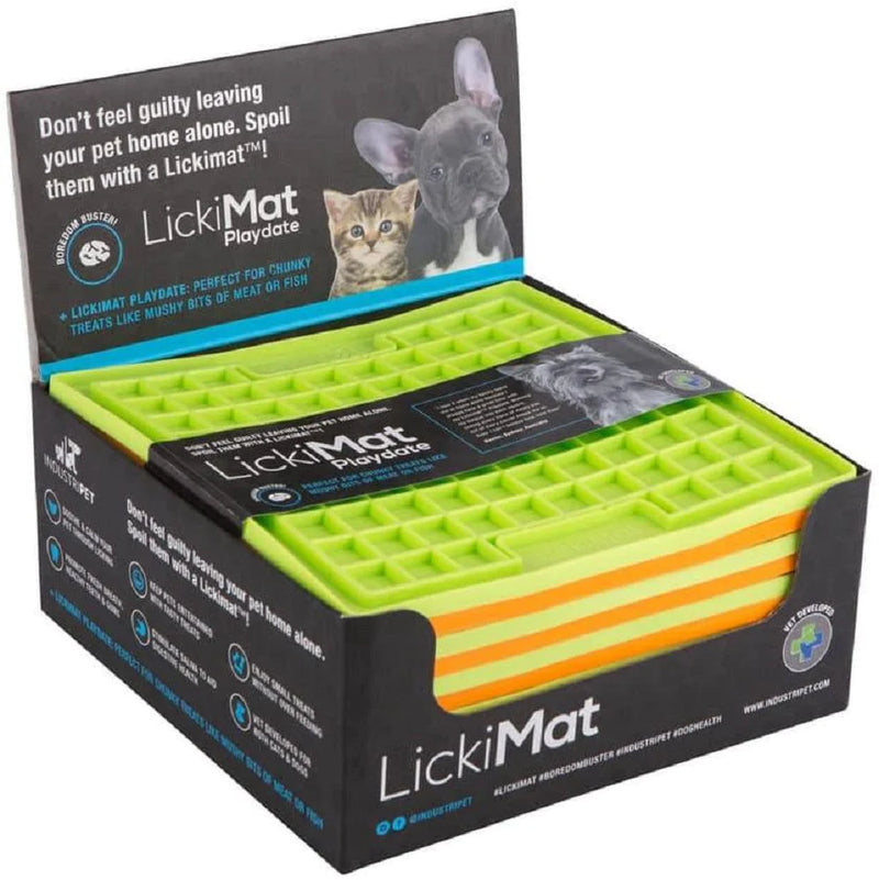 Load image into Gallery viewer, Lickimat Playdate Treat Mat for Dogs &amp; Cats (DIFFICULTY LEVEL -EASY)
