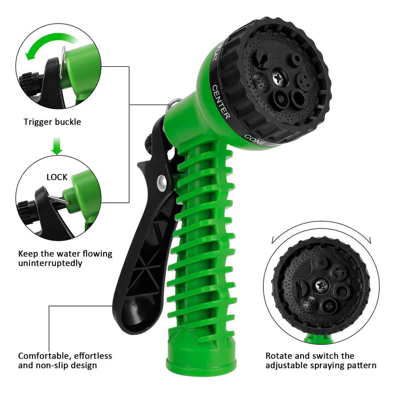 Load image into Gallery viewer, Expanding Expandable Flexible Garden Water Hose W Spray Nozzle 25, 50, 75, 100FT
