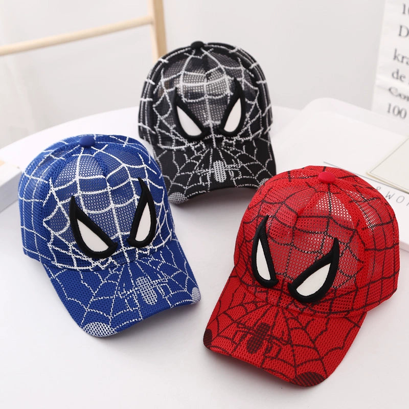 Load image into Gallery viewer, Spider-Man Children Hat Summer Boys Baby Peaked Cap Boys Sun Sunhat Sun Mesh Baseball Cap Trendy
