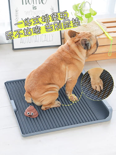 Dog Toilet Flat Plate Type Small and Medium-Sized Dogs Urine Bedpan Flushing Anti-Stepping Shit Non-Wet Feet Sticky Feet Pet Urine Handy Gadget