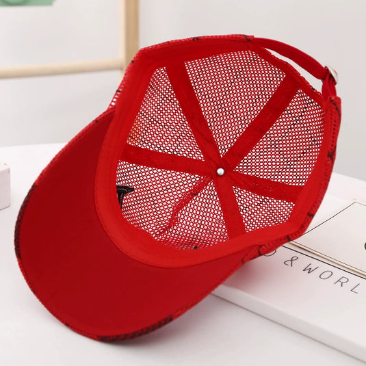 Spider-Man Children Hat Summer Boys Baby Peaked Cap Boys Sun Sunhat Sun Mesh Baseball Cap Trendy