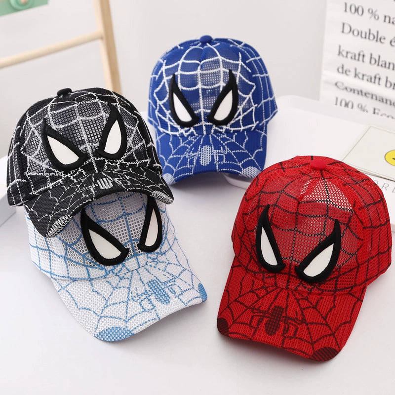 Load image into Gallery viewer, Spider-Man Children Hat Summer Boys Baby Peaked Cap Boys Sun Sunhat Sun Mesh Baseball Cap Trendy
