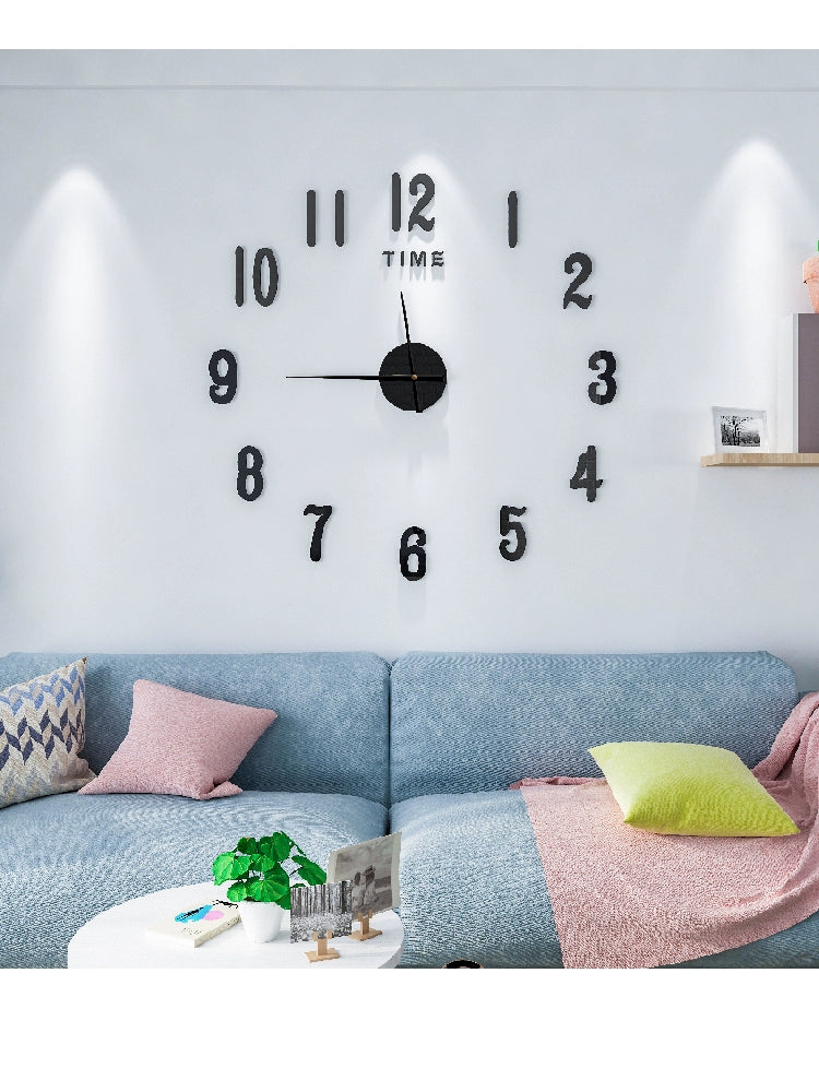 Load image into Gallery viewer, DIY Punch-Free Wall Clock For Home Living Room Decorative Luminous Clock Fashion Mute Wall Mounted Clock Minimalist Creative Wall Clocks
