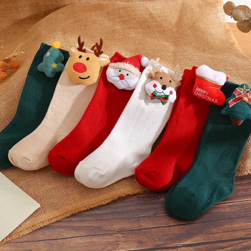 Load image into Gallery viewer, Socks Baby Accessories Girl Christmas Cartoon Animal Stuff For Newborns Girl Toddler New Baby Product Sock Infant Cotton Socks
