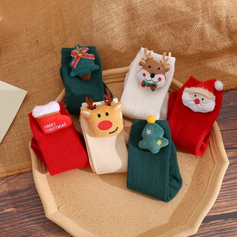 Load image into Gallery viewer, Socks Baby Accessories Girl Christmas Cartoon Animal Stuff for Newborns Girl Toddler New Baby Product Sock Infant Cotton Socks
