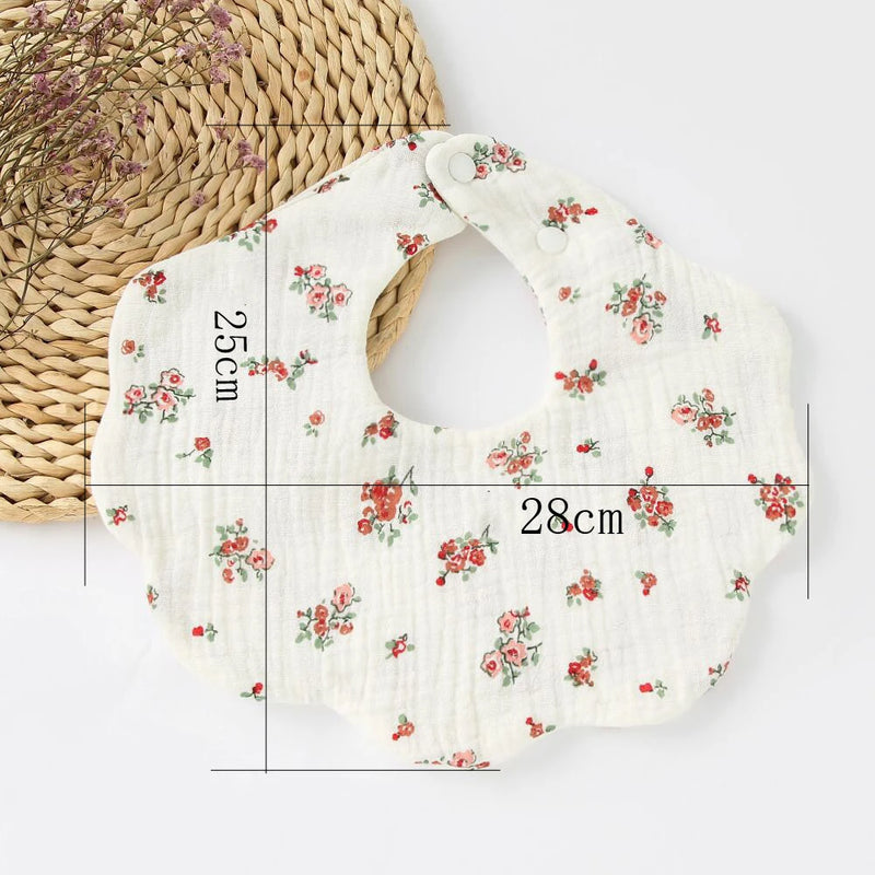 Load image into Gallery viewer, Cotton Soft Baby Print Bibs Solid Color Infant Bib Newborn Burp Cloths Bandana Scarf for Kids Boy Girls Feeding Saliva Towel
