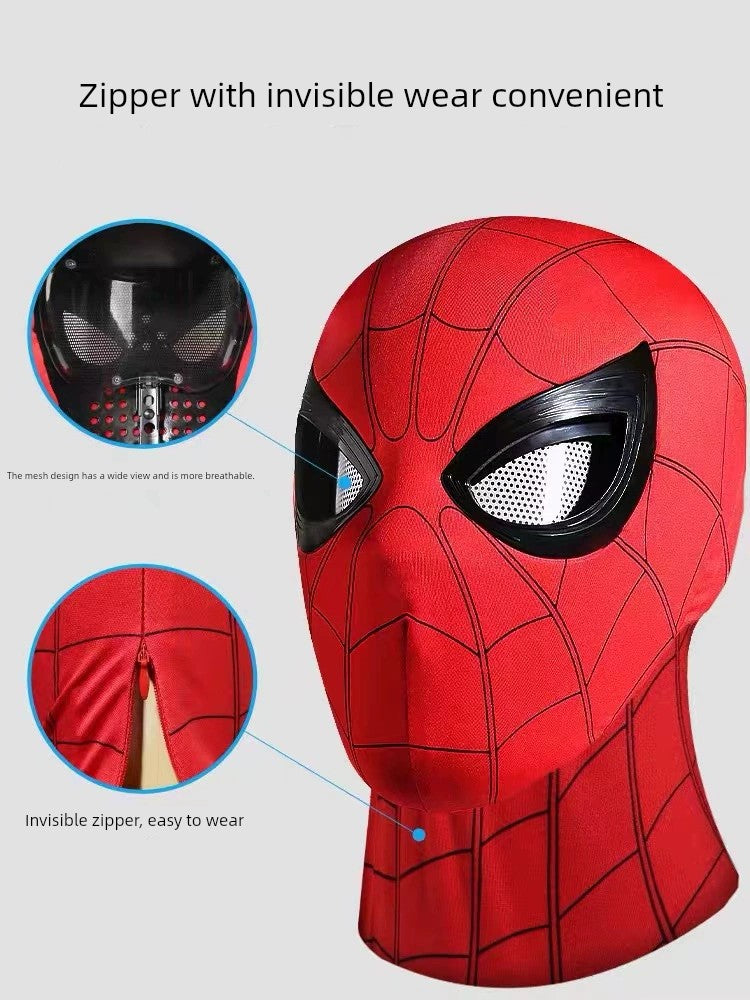 Load image into Gallery viewer, Children&#39;s Day Gift Spider-Man Headgear Movable Eyes Electric Mask Mask Hat Toy Boy Helmet
