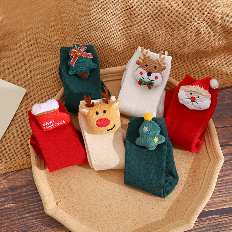 Load image into Gallery viewer, Socks Baby Accessories Girl Christmas Cartoon Animal Stuff For Newborns Girl Toddler New Baby Product Sock Infant Cotton Socks
