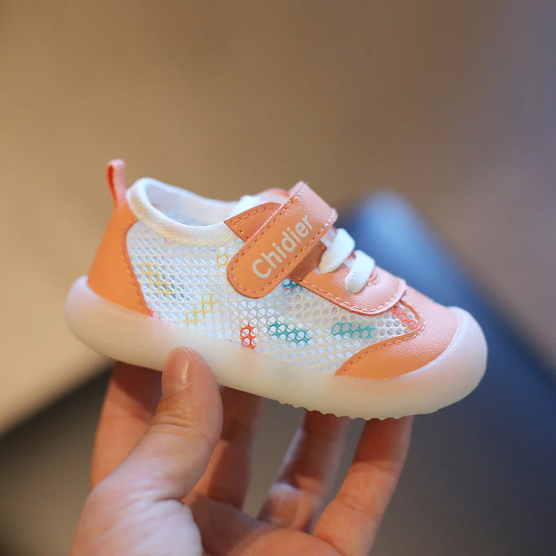Load image into Gallery viewer, Baby Boys Girls Spring and Summer Single Mesh Breathable Baby Shoes Non-slip Soft Bottom Toddler Shoes

