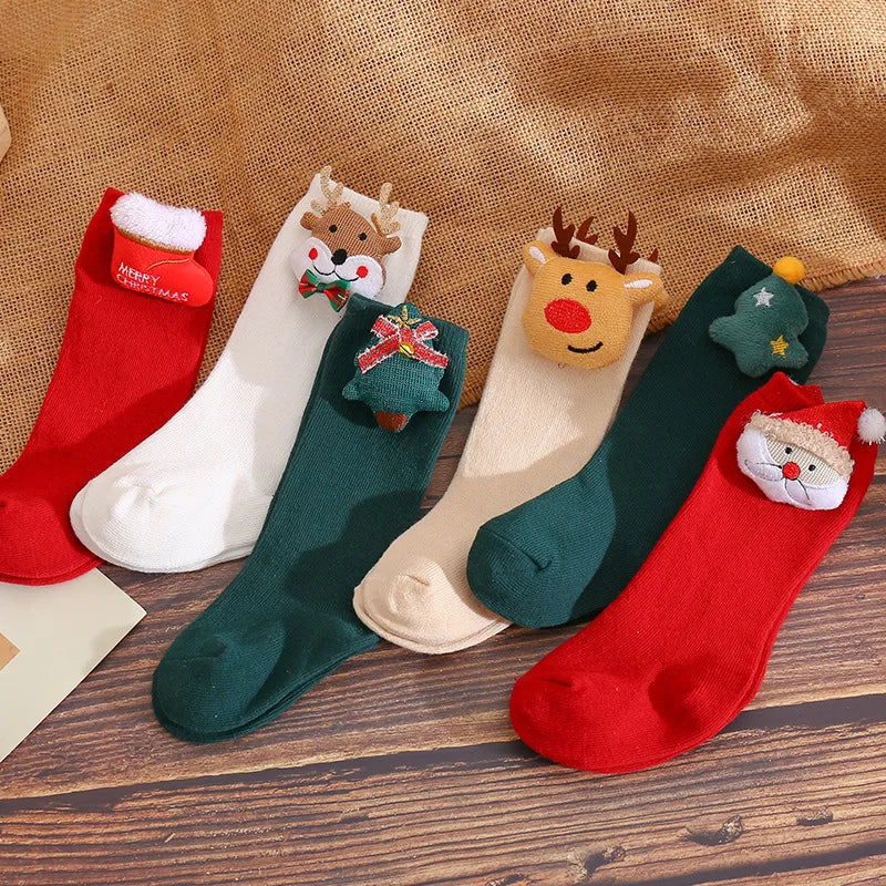 Load image into Gallery viewer, Socks Baby Accessories Girl Christmas Cartoon Animal Stuff For Newborns Girl Toddler New Baby Product Sock Infant Cotton Socks
