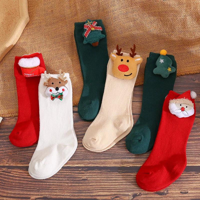 Load image into Gallery viewer, Socks Baby Accessories Girl Christmas Cartoon Animal Stuff For Newborns Girl Toddler New Baby Product Sock Infant Cotton Socks
