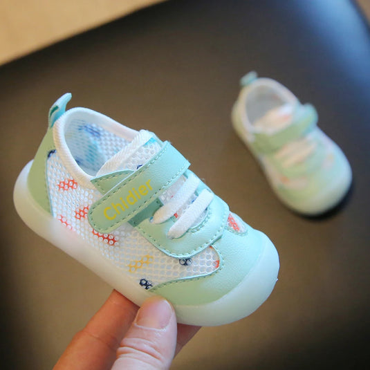 Baby Boys Girls Spring and Summer Single Mesh Breathable Baby Shoes Non-slip Soft Bottom Toddler Shoes