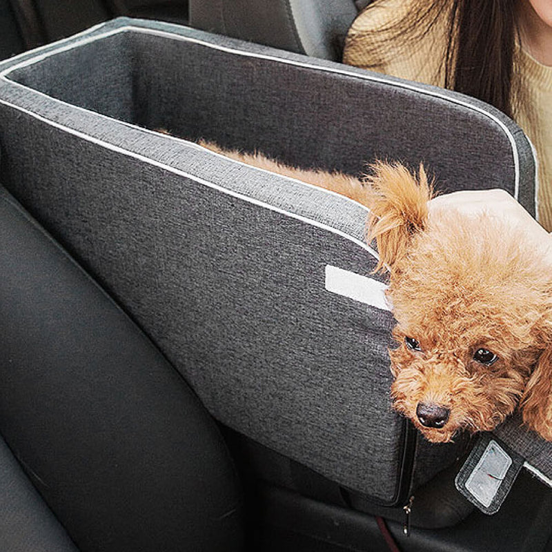 Load image into Gallery viewer, Doggy Carseat for Small Dogs or Cats - Middle Console Dog Seat, Dog Car Seat Console
