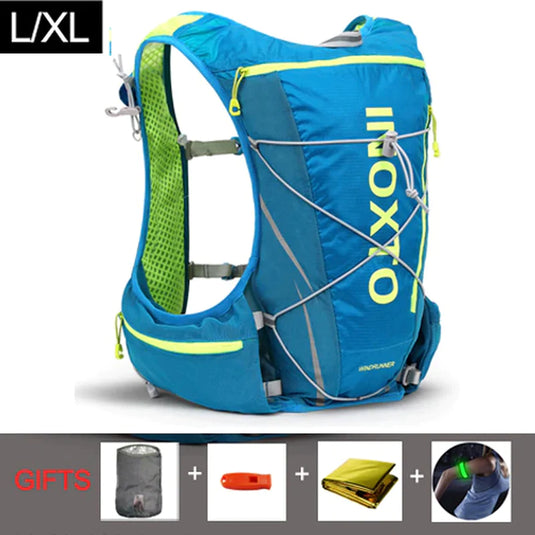 8L Running Hydration Vest Backpack Men Women Outdoor Sport Bags Trail Marathon Jogging Hiking Backpack Option Water Bag Flask